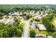 Wide aerial view of neighborhood with pool and playground at 5501 Somer Ridge Ct, Douglasville, GA 30134