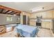 Kitchen with stainless steel appliances, and view into living room at 2841 Upper Sweetwater Se Trl, White, GA 30184
