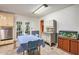 Kitchen with stainless steel appliances and a view into living room at 2841 Upper Sweetwater Se Trl, White, GA 30184