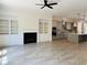 Open floor plan with kitchen and living area, featuring modern cabinetry at 2190 W Village Ln, Smyrna, GA 30080