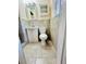 Updated bathroom with tile shower and vanity at 307 Lakemoore Ne Dr # D, Atlanta, GA 30342