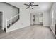Spacious living room with gray walls and vinyl flooring at 2259 Sisk Nw St, Atlanta, GA 30318