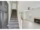 Front entry with gray carpeting and stairs leading upstairs at 2259 Sisk Nw St, Atlanta, GA 30318