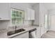 Kitchen with granite countertops, stainless steel sink and dishwasher at 2259 Sisk Nw St, Atlanta, GA 30318