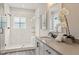 Spa-like bathroom featuring a walk-in shower and a sleek vanity at 945 Willingham Dr # 3, Hapeville, GA 30354