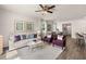 Spacious living room with hardwood floors and a ceiling fan at 12000 Conrad, Hampton, GA 30228
