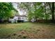 Large backyard with a view of the house and surrounding trees at 153 Hood Cir, Decatur, GA 30030