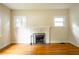 Living room with hardwood floors and fireplace at 153 Hood Cir, Decatur, GA 30030