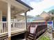 Wooden deck and stairs leading to backyard at 79 Hammock Pl, Atlanta, GA 30312
