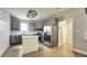 Modern kitchen with stainless steel appliances and kitchen island at 79 Hammock Pl, Atlanta, GA 30312