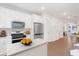 Modern kitchen with white cabinets, stainless steel appliances, and an island at 3701 Allegretto Cir, Atlanta, GA 30339