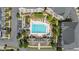 Community pool with surrounding lounge chairs and landscaping at 3701 Allegretto Cir, Atlanta, GA 30339