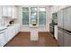 Modern kitchen with white cabinets, stainless steel appliances, and an island at 3701 Allegretto Cir, Atlanta, GA 30339