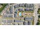 Overhead view of the community layout with pool and parking at 3701 Allegretto Cir, Atlanta, GA 30339