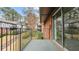 Private balcony overlooking the community grounds at 6851 Roswell Rd # B8, Sandy Springs, GA 30328