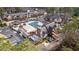 Aerial view of community pool and clubhouse at 6851 Roswell Rd # B8, Sandy Springs, GA 30328