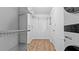 Laundry closet with washer, dryer and ample shelving at 6851 Roswell Rd # B8, Sandy Springs, GA 30328