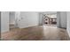 Living room with hardwood floors and sliding glass doors to balcony at 6851 Roswell Rd # B8, Sandy Springs, GA 30328