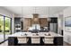 Modern kitchen with stainless steel appliances and large island at 3012 Sunset Pass, Canton, GA 30114