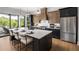 Modern kitchen with large island and stainless steel appliances at 3012 Sunset Pass, Canton, GA 30114