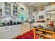 Farmhouse kitchen with white cabinets, apron sink, and granite counters at 161 Blair Valley Ne Dr, Marietta, GA 30060