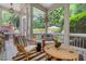 Spacious screened porch overlooking backyard oasis at 161 Blair Valley Ne Dr, Marietta, GA 30060