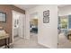 Upstairs hallway with access to bedrooms and bathroom at 318 Elgin Dr, Lawrenceville, GA 30045