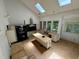 Large kitchen with island and skylights at 1809 Silver Ridge Ct, Stone Mountain, GA 30087