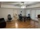 Office with hardwood floors and built-in desk at 265 Regal Dr, Lawrenceville, GA 30046