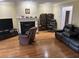 Gathering room with fireplace at 265 Regal Dr, Lawrenceville, GA 30046