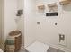 Convenient laundry room with washer, dryer, and ample shelving at 348 Elgin Dr # 162, Lawrenceville, GA 30045