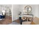 Elegant entryway with views into the open concept living space at 3739 Tielman St, Snellville, GA 30078