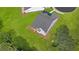 Aerial view of house showcasing backyard and deck at 3739 Tielman St, Snellville, GA 30078