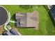 Top-down view of a house with a gray roof and a landscaped yard at 3739 Tielman St, Snellville, GA 30078