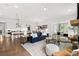 Open floor plan boasts a spacious kitchen and living area at 3739 Tielman St, Snellville, GA 30078