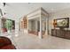 Bright lobby featuring decorative columns and an ornate wall accent at 3435 Kingsboro Ne Rd # 1201, Atlanta, GA 30326