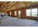 Large unfinished basement with high ceilings and ample natural light at 37 Ridgeline Nw Way, Cartersville, GA 30121