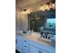 Double vanity bathroom with modern fixtures at 37 Ridgeline Nw Way, Cartersville, GA 30121