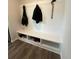 Built-in bench seating with storage in entryway at 37 Ridgeline Nw Way, Cartersville, GA 30121