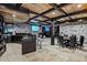 Basement recreation area with a bar, game table, and wine storage at 4317 Oglethorpe Nw Loop, Acworth, GA 30101