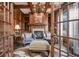 Elegant library with built-in bookshelves and a fireplace at 4317 Oglethorpe Nw Loop, Acworth, GA 30101