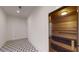 Private sauna with hexagonal tile floor and cedar walls at 3206 Arden Rd, Atlanta, GA 30305