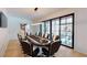 Game room with a poker table, sliding glass doors and a view to the pool at 3206 Arden Rd, Atlanta, GA 30305
