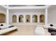 Bright great room with high ceilings, hardwood floors, and a view of the backyard at 3206 Arden Rd, Atlanta, GA 30305