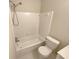 Clean bathroom with a shower/tub combo and white tile at 3266 Henderson Mill Rd # C, Atlanta, GA 30341