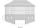 South elevation of a multi-unit residential building with garage at 1000 Blair Ln # 1, Peachtree City, GA 30269