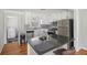 Updated kitchen with stainless steel appliances and an island at 107 Gladstone Sw Dr, Marietta, GA 30060