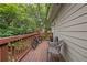 Wooden deck with chairs and bicycle at 581 Cooper Sw St, Atlanta, GA 30312