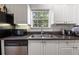 Modern kitchen with granite countertops and double sink at 581 Cooper Sw St, Atlanta, GA 30312