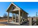 Community picnic shelter with table and benches at 19 Hydrangea Unit 71 Way, Auburn, GA 30011
